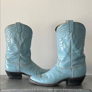 Rare Vintage Blue Cowboy Boots